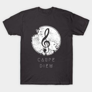 Carpe diem, listen to music T-Shirt